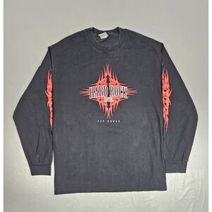 Vtg 90's Hard Rock Hotel Las Vegas T-Shirt Mens Large Black Made In USA